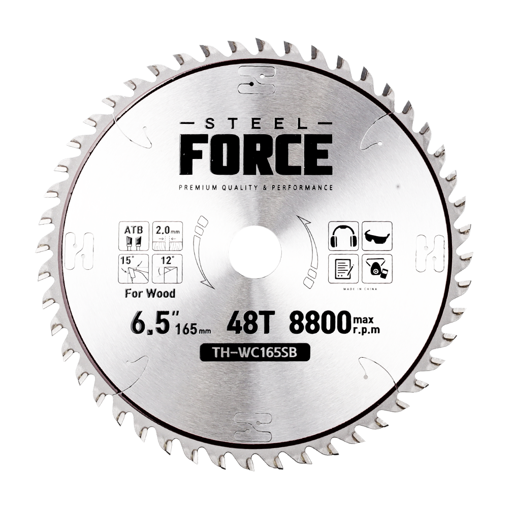 스틸포스 목공날 고속절단기 목재용 날 금속절단기날 고속절단기날 원형날 톱날 TH-WC165SB