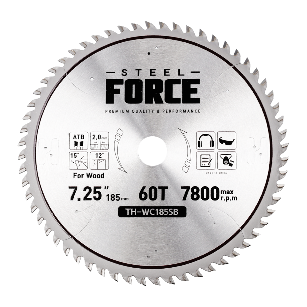 스틸포스 목공날 고속절단기 목재용 날 금속절단기날 고속절단기날 원형날 톱날 TH-WC165SB